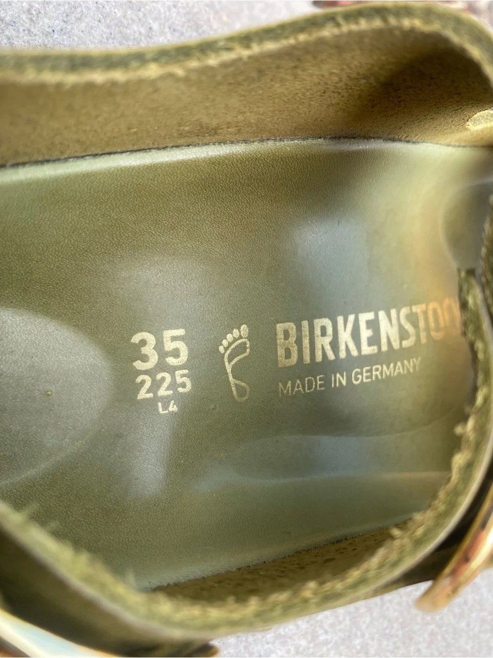 Birkenstock Milano Big Buckle Olive Green Oiled Leather Exquisite